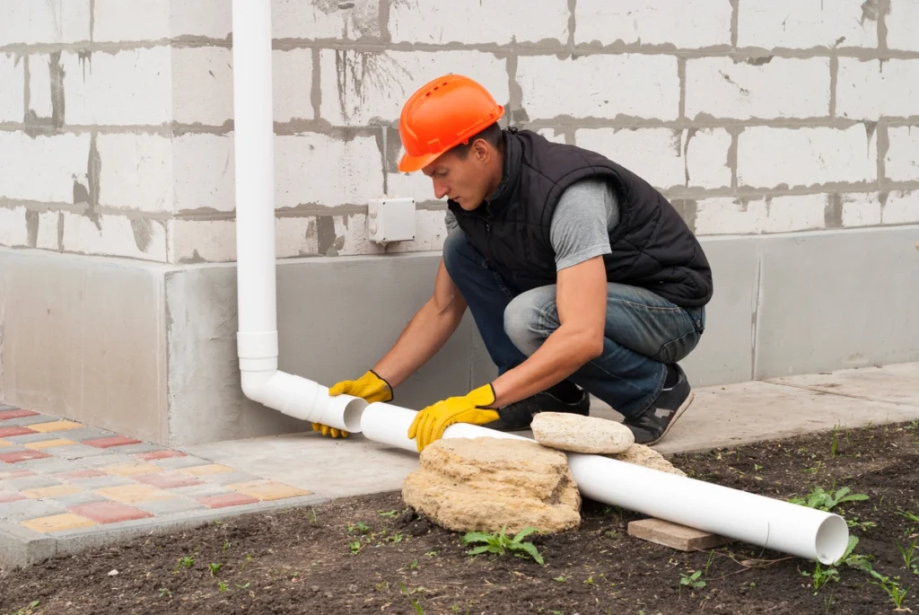 Installing Downspout