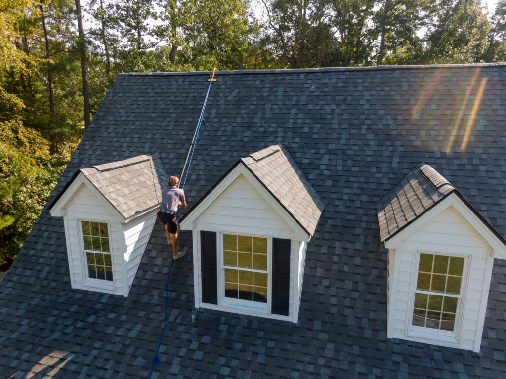 Ropes on roof