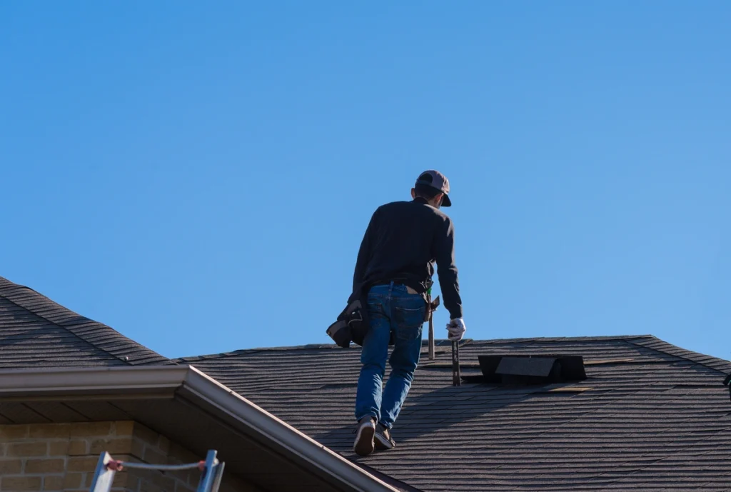 Walking on roof